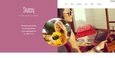 Snazzy a Fashion Category 響應式網頁模板、HTML5+CSS3、網頁設計  #06032