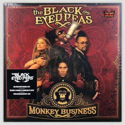 [英倫黑膠唱片Vinyl LP] 黑眼豆豆合唱團/黑色猴門企業 Monkey Business Black Eyed
