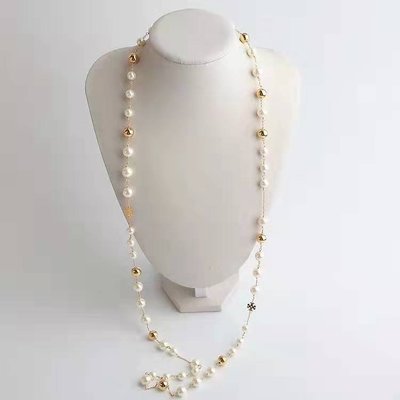 【全新正貨私家珍藏】TORY BURCH 新款Logo Pearl  Necklace 珍珠項鍊