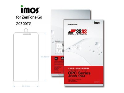 imos官方授權總經銷 免運 雷射切割 imos 3SAS ASUS ZenFone Go ZC500TG 保護貼