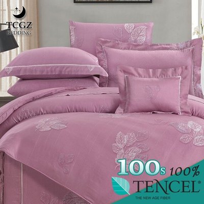 §同床共枕§TENCEL100%100支天絲萊賽爾纖維 雙人5x6.2尺 薄床包舖棉兩用被四件式組-梅麗莎