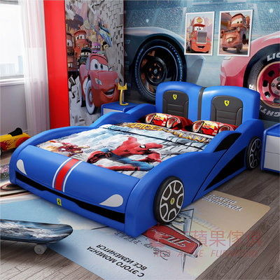 [紅蘋果傢俱] 跑車系列 JYS-010床架 跑車床 造型床 兒童床 跑車型床 軟包床 賽車床 超跑床
