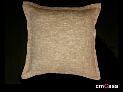= cmCasa = [4330]簡約現代厚時設計 單色寬邊棉麻紋路抱枕套65X65 多色多尺寸發行