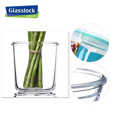 【熱賣下殺】GlassLock玻璃飯盒帶湯帶粥耐熱微波爐專用方形便當盒密封保鮮盒