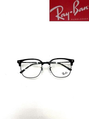 光寶眼鏡城(台南) Ray-Ban 新款黑塑眉黑金屬眼鏡*RB7216F/8373 UXOTTICA公司貨