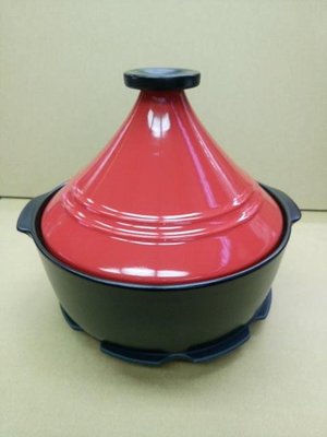 《特價》韓國製造 Dandy 陶瓷不沾塔吉鍋 NC-DT-L22-RED (22公分)
