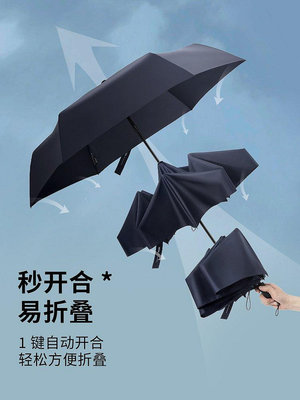 【熱賣下殺價】Waterfront日本高檔全自動折疊晴雨兩用傘男士大號輕便結實抗風