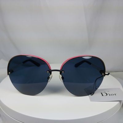 『逢甲眼鏡』【Dior SUPERBE RMU】迪奧 正品 太陽眼鏡 紅/桃紅雙色鏡框 日本製 極輕純鈦材質 細框大鏡面