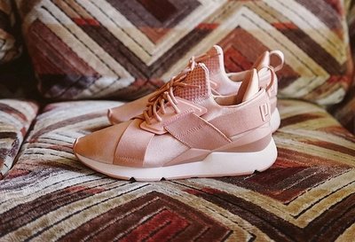 正品預購-Puma MUSE Satin 乾燥玫瑰粉緞面運動鞋