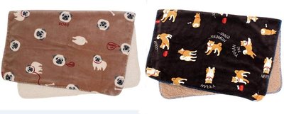 10782c 日本進口  好品質 限量品 可愛巴哥柴犬毛毯子毛坦棉被保暖沙發被子牆壁上掛布布簾擺件擺設品禮品
