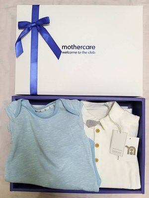 mothercare Baby禮盒 12m-18m 男寶寶 短袖包屁衣（全新）