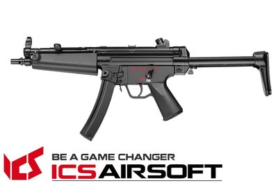 【翔準軍品AOG】ICS CES A5(黑)伸縮托 MP5 衝鋒槍 電動槍 全金屬 生存遊戲 ICS-04