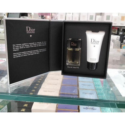 DIOR HOMME 男性小香禮盒（淡香水10ml+沐浴乳20ml），市價2500元，公司貨，下單前請先詢問貨量