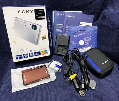 Sony Cybershot DSC-T77 金屬棕 數位相機 日本製 二手美品