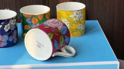 【禮品閑置】Wedgwood 茶香花園系列骨瓷馬克杯下午茶杯