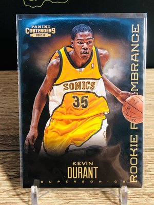 12-13 contenders Kevin Durant rookie remembrance