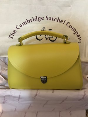 劍橋包 Cambridge Satchel Poppy Bag大 牛皮 黃色 23x15x7.5