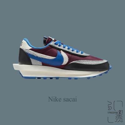 三方聯名 Nike x Sacai x UNDERCOVER 酒紅 藍紫 DJ4877-600【Insane-21】