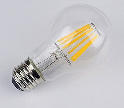 愛迪生 復古 暖白 LED 光源 鎢絲球泡燈 E27 A60 螺口超亮 6W 燈絲 仿復古燈絲 燈泡