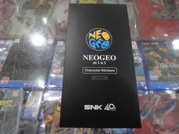 原廠 SNK 40 周年 紀念遊戲機 SNK NEOGEO mini 專用 機身裝飾 貼紙 4枚入【士林遊戲頻道】