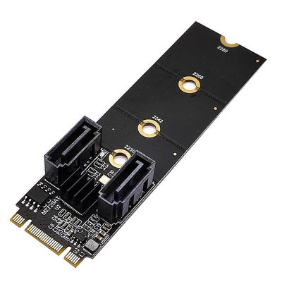 M2 KEY-M NVME PCI-E轉SATA3.0擴展轉硬盤轉接卡免驅JMB582黑群