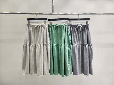 【2023山東七月號】23SS！韓國製  YOOM  水洗棉裙