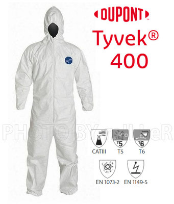 【米勒線上購物】防護衣 Dupont TYVEK 杜邦泰維克D級防護衣 連身一件式 TYVEK 400