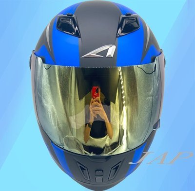 《JAP》ASTONE ROADSTAR 808 全罩安全帽專用 電鍍金 原廠鏡片 耐刮 抗UV