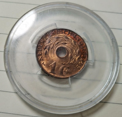 bu 荷屬東印度1942年1分銅幣27912【懂胖收藏】銀幣 洋錢 大洋