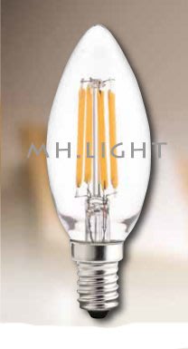 雅室水晶燈飾-水晶燈專用LED蠟燭燈泡~E14 4W尖清全電壓~ 特價120元
