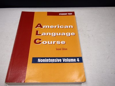 【考試院二手書】《American Language Course volume4》│八成新(B11Z62)