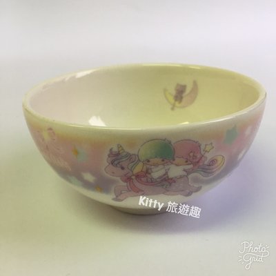 [Kitty 旅遊趣] Kikilala 日本碗 小碗 飯碗 小飯碗 雙子星 獨角獸 湯碗 日本製 陶瓷碗