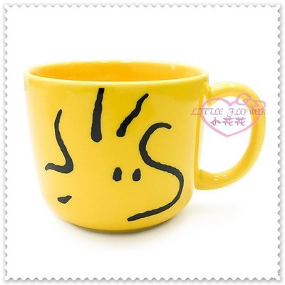 ♥小花花日本精品♥ Woodstock 糊塗塔克 大臉 黃色 日本製 陶瓷 馬克杯 陶瓷杯 咖啡杯 57020204