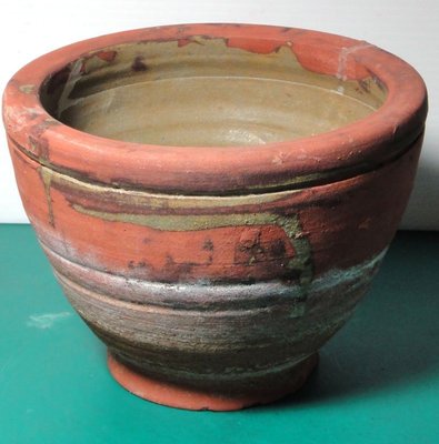 【黑狗兄】早期紅磚胎陶罐-陶碗---陶盆--16