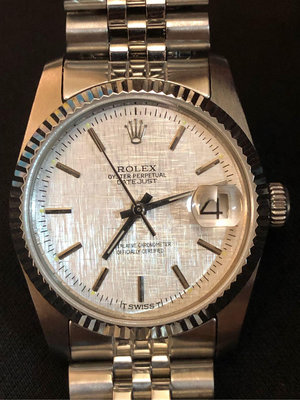 二手勞力士 港錶 港勞 老錶 機械錶 Rolex DateJust 16234 布面條丁面盤  錶徑36mm