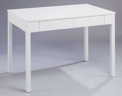 【生活家傢俱】HJS-626-1：艾美爾二抽書桌-白色【台中家具】電腦桌 辦公桌 學生桌 低甲醛 系統家具 台灣製造