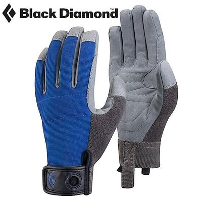 Black Diamond 攀岩確保垂降手套/耐磨手套 Crag Glove  BD 801858 鈷藍