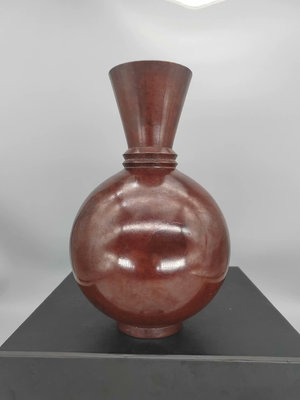 x日本回流銅花瓶 高岡銅花器 純銅花瓶
