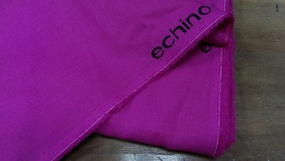 豬豬日本拼布/echino solid素色棉麻布/紫色款(桃紅色)/ 綿45%麻55%/古家悅子愛用