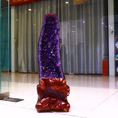 天然水晶 29.8kg 烏拉圭滿鈦極光紫水晶洞 優質瑪瑙聚寶盆擺件公司老闆黃白粉紫綠幽靈鈦晶超七球柱幽靈紫晶洞樟木手珠排