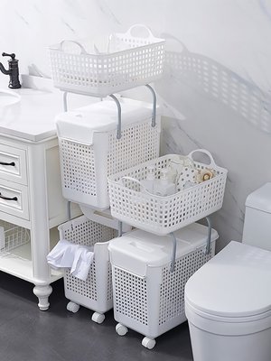 日本臟衣籃洗衣籃臟衣服收納筐家用放衣物的籃子臟衣簍浴室裝衣婁