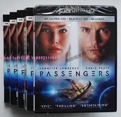 時光書 正版藍光 Passengers 太空旅客星際過客 4K UHD + 3D碟中字US