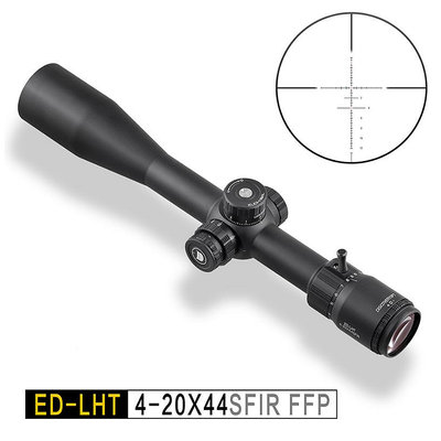 DISCOVERY發現者ED-LHT 4-20X44SFIR FFP-L前置拉鎖30MM狙擊瞄準鏡DI9845
