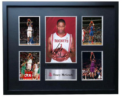 角落唱片* 麥迪 T-Mac 簽名復刻照片相框裱框球衣裝飾畫海報NBA掛畫禮物周邊