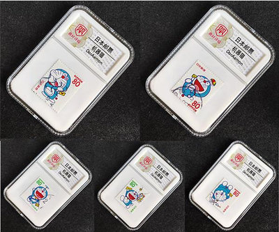 日本郵票 機器貓 哆啦A夢5枚 信銷郵票 5枚帶盒子