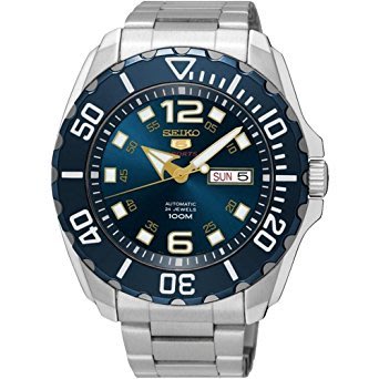 【金台鐘錶】SEIKO 精工 透明錶背 水鬼 防水100米 機械錶 (藍面) SRPB37K1