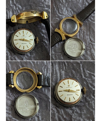 罕見1960年代停產（（盒裝））,OMEGA包金特殊錶耳，手上鍊機械女錶