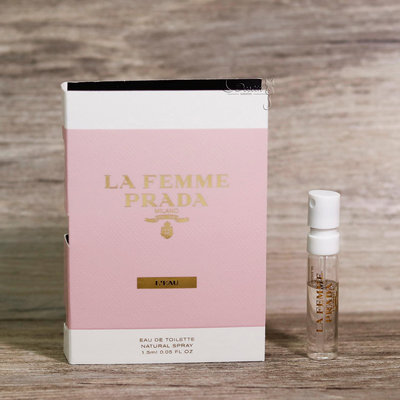 Prada La Femme LEau 纓粉淑女 女性淡香水 1.5mL 全新 噴式 試管香水