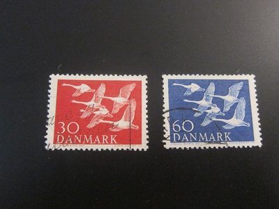 【雲品14】丹麥Denmark 1956 Sc 361-2 set FU 庫號#B537 13676
