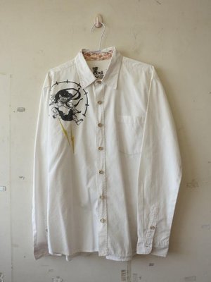 BIG TRAIN 墨達人 日式風雷神袖襯衫 B10017